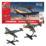 Airfix Model Set - A50193 P-51D Mustang vs Bf109F-4 Dogfight Double Model Buildi