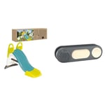 Smoby - Toboggan GM - Glisse de 1m50 - Jeu Plein Air Enfant - Dès 2 Ans - 820505 & Sonnette Electronique - Accessoire de Maison Smoby - Plein Air - Dès 2 Ans - Gris - 810917