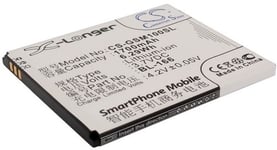 Kompatibelt med Gsmart Maya M1 V2, 3.7V, 1700 mAh