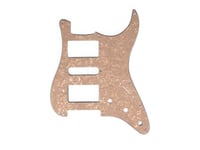 Allparts PG-0994 H-S-H 11-hole Pickguard for Stratocaster - White Pearloid 4-ply