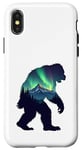 iPhone X/XS Bigfoot in the Forest Sasquatch Yeti Aurora Case