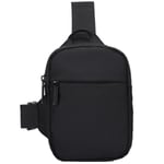 Bröstväska för män Axel Crossbody-väska Small Sling Pack Black