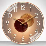 Start - 30cm Design Moderne Horloge Murale Silencieuse, Horloge Murale Silencieuse Horloge Murale Pendule pour Chambre Cuisine Salon, Horloge Murale