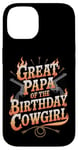 iPhone 14 Great Papa Western Birthday Great Papa Birthday Cowgirl Case