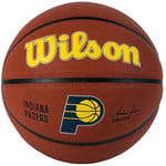 Wilson Basketball, Team Alliance Model, INDIANA PACERS, Indoor/Outdoor, Mixed Leather, Size: 7