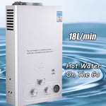 18L Tankless Gas Water Heater LPG Propane Instant Boiler Outdoor Camping Shower