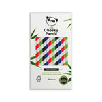 The Cheeky Panda Paille Bubble Tea Bambou Multicolore | 100 Pailles Jetables écologiques et Biodégradables