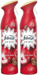 Febreze Air Freshener Spray Spiced Apple Odour Eliminator, 185ml X 2 (2 Pack)