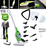 10 in 1 Hot Steam Mop Cleaner 1300W Floor Carpet Window Car Washer Handheld New