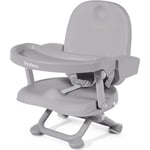 Réhausseur Chaise Enfant Pliable,Chaise Haute Bébé Portable,Bébé Chaise repas en Hauteur Réglable,Plateau Amovible,6 mois à 3 ans,Gris