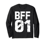 Vintage BFF 01 Best Friends Matching Bestie Friendship Day Long Sleeve T-Shirt