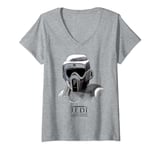 Star Wars Jedi: Fallen Order Grayscale Scout Trooper T-Shirt avec Col en V