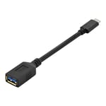 USB Type-C-kabel - ASSMANN - USB 3.0 - 15 cm - Dubbelskärmad - 5 Gbps datahastighet