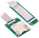 NGFF M.2 NVMe Câble d'extension de carte mère vers CF Express M2 M-Key pour CFE Type-B Support carte mémoire R5 Z6 Z7