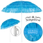 KINGSLEEVE® Parasol inclinable Hawaii 192 cm Parasol de plage Ø 160 cm réglable Jardin terrasse extérieur Bleu