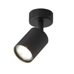 Lichtmaler Plafonnier Spot Orientable Noir - Spot Mural Interieur Éclairage GU10 - Luminaire Intérieur Plafond Led - Lampe Applique Murale Cuisine Chambre Salon Couloir, Sans Ampoules