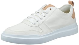 Cole Haan Homme GP RLY Canvs CRT SNK:Optic White Canvas Basket, 40.5 EU