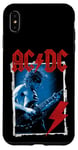 Coque pour iPhone XS Max AC/DC Angus Young Blue Photo par Michael Putland