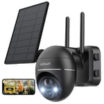 ieGeek Outdoor 2K Solar Security Camera Wireless Home WiFi Battery CCTV System