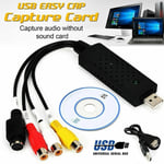 Audio Audio Video Capture Card DVD PC Adapter USB 2.0 VHS To DVD Converter