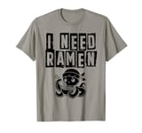 Cute Ramen Noodles Bowl Love Funny Anime Design T-Shirt