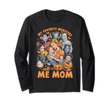 My Favorite Monsters Call Me Mom For Funny Halloween Outfit Long Sleeve T-Shirt