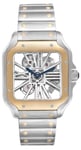 Cartier WHSA0019 Santos 100 Luurankokello/18K keltakultaa