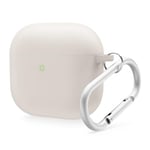 elago Liquid Hybrid Case Compatible with AirPods 4th Generation Case - Compatible with AirPods 4 Case Cover, Triple Layer Protection, Keychain Included, Wireless Charging, Shock Resistant (Stone)