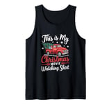 This Is My Christmas Movie Watching Shirt Red Vintage Truck Tank Top