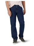 Wrangler Authentics Jean Classique à 5 Poches pour Homme en Coton, Coupe Droite, Rinçage foncé., 34W x 36L