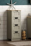 Bath Vida Priano 4 Drawer Freestanding Unit Bathroom Storage