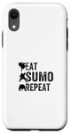 Coque pour iPhone XR Eat Sumo Wrestling Repeat - Sumo Wrestling