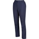 Regatta Womens/Ladies Fenton Lightweight Softshell Walking Trousers - Navy - Size 18 UK