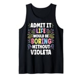 VIOLETA Personalized Name Funny Cute Custom VIOLETA Name Tank Top