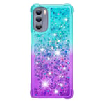 Motorola Moto G Stylus 2022 Case Gradient Quicksand Gradient Quicksand Soft TPU puskurin tyynynpäällinen - sininen ja violetti