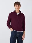 Polo Ralph Lauren Lightweight Half-Zip Sweater, Damson Red