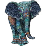 A5 Flower Elephant Animal Jigsaw Puzzle Without Splicing Full Sheet Color Linden Animal Puzzle - Unique Shape Jigsaw Puz