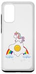 Coque pour Galaxy S20 Œuf au plat licorne pour garçons, filles, femmes, enfants, adolescents, arc-en-ciel