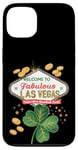 Coque pour iPhone 13 Shamrock Crazy - Jeu de hasard pour la Saint-Patrick de Las Vegas