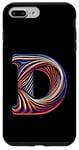 Coque pour iPhone 7 Plus/8 Plus Lettre initiale de l'alphabet D dans le style de l'art opérationnel