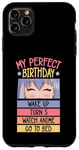 Coque pour iPhone 11 Pro Max My Perfect Birthday Wake Up Turn 5 Montre Anime Go To Bed