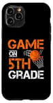 Coque pour iPhone 11 Pro Jeux amusants sur le basket-ball de cinquième année premier jour d'école