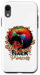 Coque pour iPhone XR Princesse noire Rainbow Afro Young Queen