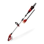 Einhell Power X-Change 18V Cordless Multifunctional Garden Tool - 2-in-1 Long Reach Hedge Trimmer And Mini Chainsaw / Pruning Saw - GE-HC 18 Li T Solo Pole Hedge Trimmer (Battery Not Included)