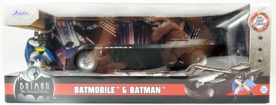 Jada Toys - Batman The Animated Series - Batmobile metal 1:24ème avec figurine B