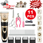 11 In 1 Usb Pet Dog Grooming Clipper Thick Fur Hair Trimmer Electric Shaver Set