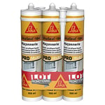 SIKA - Mastic acrylique haute performance - Lot de 3 cartouches SikaSeal-184 Maçonnerie blanc - Réparation de fissures - Joints d’étanchéité - Extérieur et intérieur - Lot de 3 x 300 ml