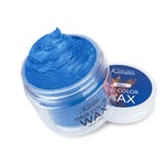 Hair Color Wax, Magic Master Keratin Temporary Hair Dye Wax Mud Hairstyle Cream Washable Instant Coloring Clay for Men and Women Party, Festival, Cosplay & Halloween(Blue)