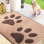 FCSDETAIL Dirt Trapper Indoor Door Mat 80 x 120 cm, Washable Entrance Rug, Absorbent Dog Doormat for Muddy Paws, Inside Mat for front door, Entryway, Pets