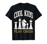 Chess Cool Kids Play Chess Queen King Horse Tower T-Shirt